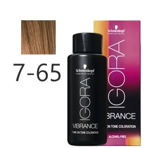 Schwarzkopf - Tonalizador Igora Vibrance 7-65 Rubio Medio Chocolate Dorado 60 ml Schwarzkopf - Tonalizador Igora Vibrance 7-65 Rubio Medio Chocolate Dorado 60 ml