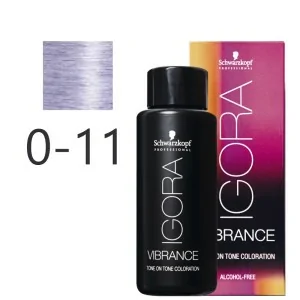 Schwarzkopf - Tonalizador Igora Vibrance 0-11 Concentrado Ceniza 60 ml Schwarzkopf - Tonalizador Igora Vibrance 0-11 Concentrado Ceniza 60 ml
