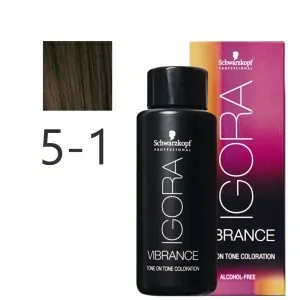 Schwarzkopf - Tonalizador Igora Vibrance 5-1 Castaño Claro Ceniza 60 ml Schwarzkopf - Tonalizador Igora Vibrance 5-1 Castaño Claro Ceniza 60 ml