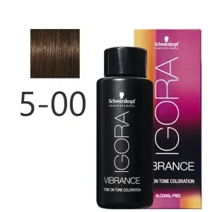 Schwarzkopf - Tonalizador Igora Vibrance 5-00 Castaño Claro Natural Intenso 60 ml Schwarzkopf - Tonalizador Igora Vibrance 5-00 Castaño Claro Natural Intenso 60 ml