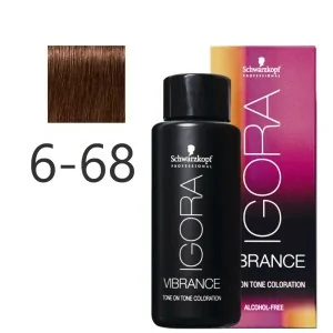 Schwarzkopf - Tonalizador Igora Vibrance 6-68 Rubio Oscuro Chocolate Rojo 60 ml Schwarzkopf - Tonalizador Igora Vibrance 6-68 Rubio Oscuro Chocolate Rojo 60 ml