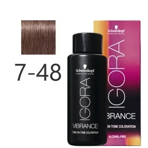 Schwarzkopf - Tonalizador Igora Vibrance 7-48 Rubio Medio Beige Rojo 60 ml Schwarzkopf - Tonalizador Igora Vibrance 7-48 Rubio Medio Beige Rojo 60 ml