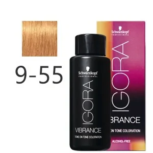 Schwarzkopf - Tonalizador Igora Vibrance 9-55 Rubio Muy Claro Dorado Intenso 60 ml Schwarzkopf - Tonalizador Igora Vibrance 9-55 Rubio Muy Claro Dorado Intenso 60 ml