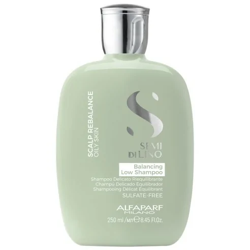 Alfaparf - Champú Antigrasa Semi di Lino Scalp Rebalance Balancing Low Shampoo 250 ml