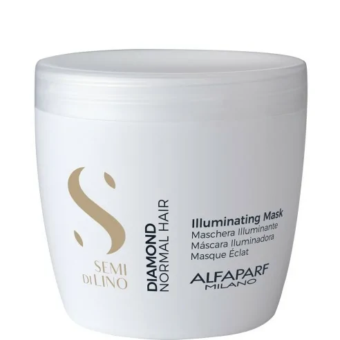 Alfaparf - Mascarilla Iluminadora Semi di Lino Diamond Illuminating Mask 500 ml