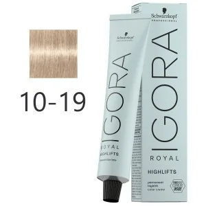 Schwarzkopf - Igora Royal Highlifts 10-19 Platina Loiro Cinza Violeta 60 ml Schwarzkopf - Igora Royal Highlifts 10-19 Platina Loiro Cinza Violeta 60 ml
