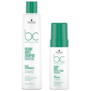 Schwarzkopf - Pack BC Bonacure Clean Volume Boost Champú 250 ml + Espuma Antiestática Perfecta 150 ml Schwarzkopf - Pack BC Bonacure Clean Volume Boost Champú 250 ml + Espuma Antiestática Perfecta 150 ml