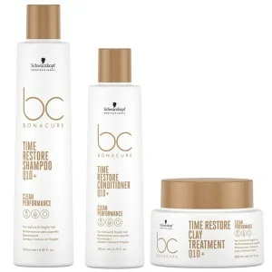Schwarzkopf - Pack BC Bonacure Time Restore Champú 250 ml + Acondicionador 200 ml + Tratamiento 200 ml Schwarzkopf - Pack BC Bonacure Time Restore Champú 250 ml + Acondicionador 200 ml + Tratamiento 200 ml