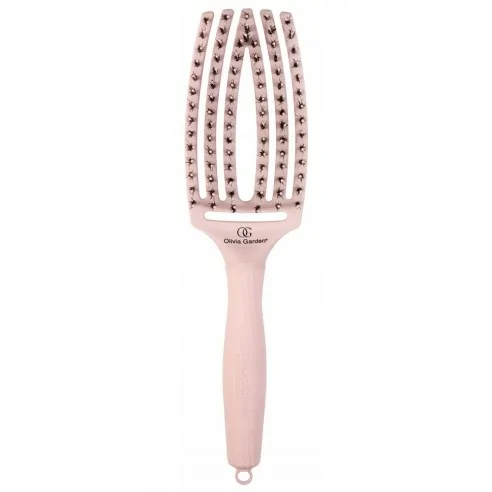 Olivia Garden - Cepillo 95 Finger Brush Pastel Pink Medium - 1 Unidad