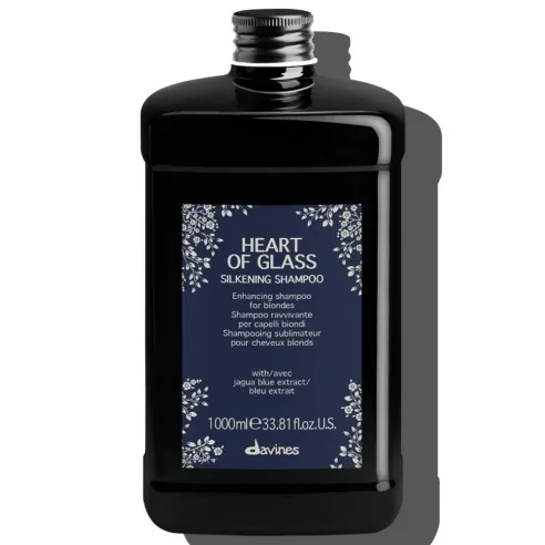 Davines - Champú Sedoso para Cabellos Rubios Heart of Glass Silkening 1000 ml