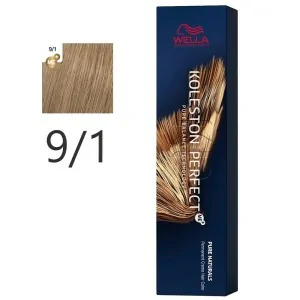 Wella - Koleston PerfectMe+ 9/1 Very Light Ash Permanent Cream 60 ml Wella - Koleston PerfectMe+ 9/1 Very Light Ash Permanent Cream 60 ml