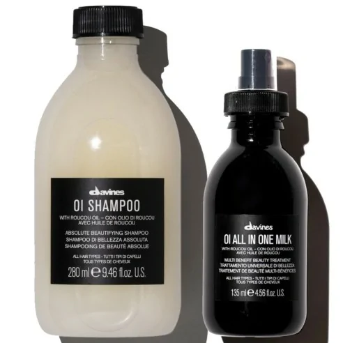 Davines - Pack OI Shampoo 280 ml + All-in-One Milch 135 ml