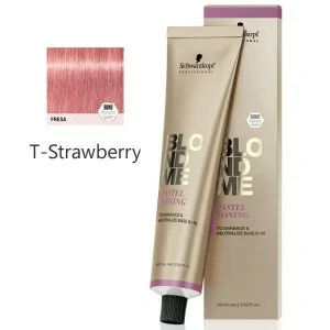 Schwarzkopf - Crema Matizadora Pastel BlondMe T-Strawberry 60 ml Schwarzkopf - Crema Matizadora Pastel BlondMe T-Strawberry 60 ml
