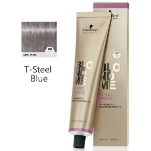 Schwarzkopf - Crema Matizadora Pastel BlondMe T-Steel Blue 60 ml Schwarzkopf - Crema Matizadora Pastel BlondMe T-Steel Blue 60 ml
