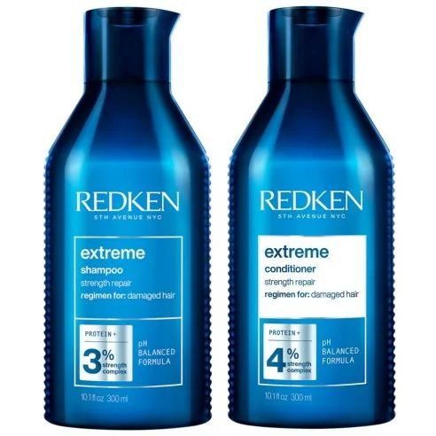Redken - Pack Fortificante Extreme Champú 300 ml + Acondicionador 300 ml