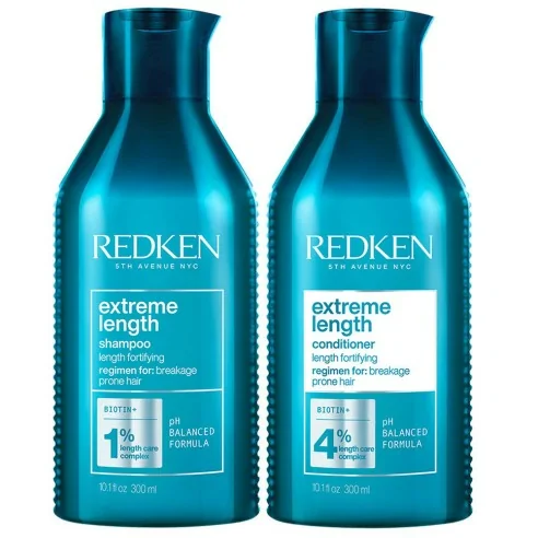 Redken - Pack Extreme Length Champú 300 ml + Acondicionador 300 ml