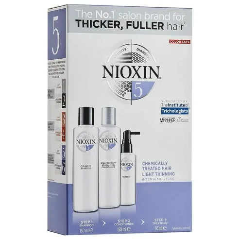 Nioxin - Tratamiento Revitalizante Cabello Químicamente Tratado Trial Kit System 5