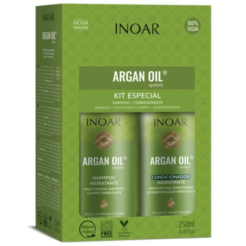 Inoar - Argan Oil System Shampoo + Conditioner