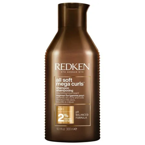 Redken - Champú Hidratante para Rizos y Ondas All Soft Mega Curls 300 ml