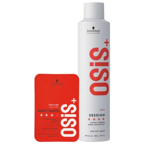 Schwarzkopf - Osis+ Pack Mighty Matte 100 ml + Session 300 ml