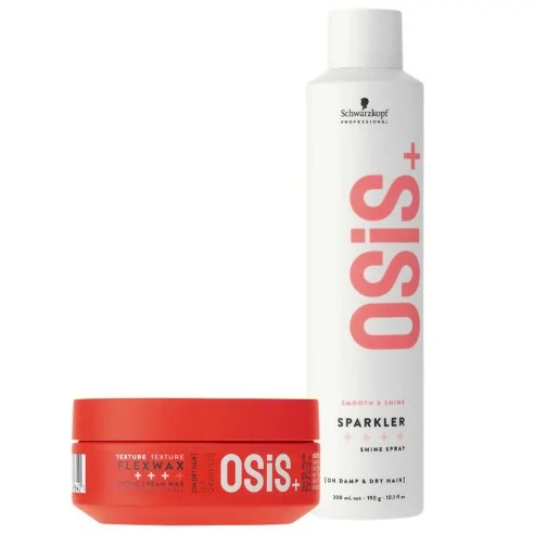 Schwarzkopf - Osis+ Pack Flexwax 100 ml + Sparkler 300 ml