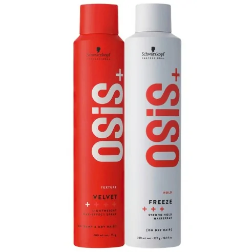 Schwarzkopf - Osis+ Pack Velvet 200 ml + Freeze 300 ml