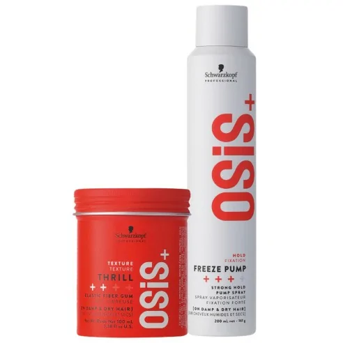 Schwarzkopf - Osis+ Pack Thrill 100 ml + Freeze Pump 200 ml