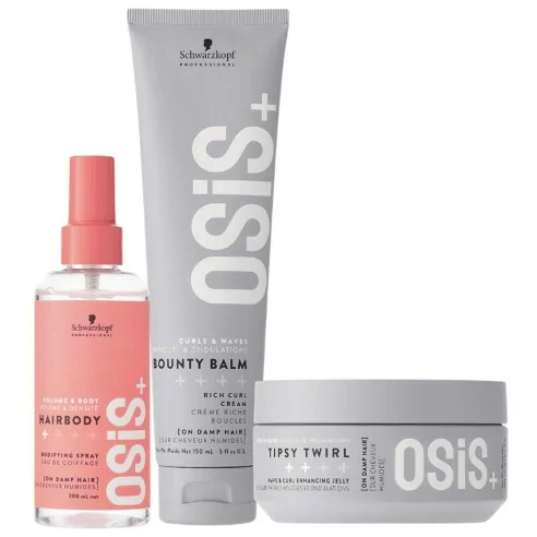 Schwarzkopf - Osis+ Pack Hairbody 200 ml + Bounty Balm 150 ml + Tipsy Twirl 300 ml