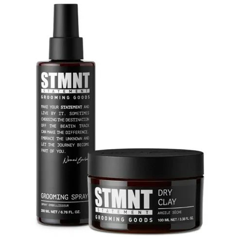 STMNT - Nomad Barber Pack Dry Clay 100 ml + Grooming Spray 200 ml