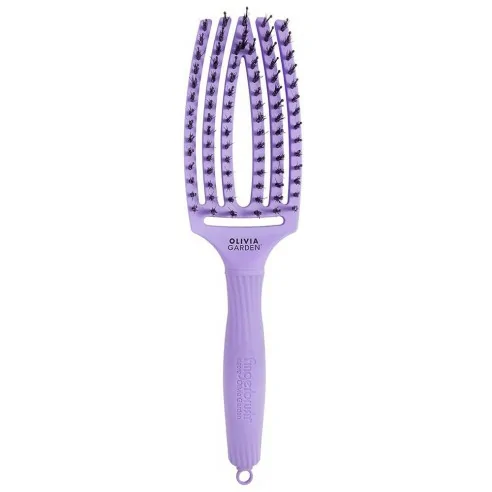 Olivia Garden - Cepillo Fingerbrush Combo Bloom Lavender Medium - 1 Unidad