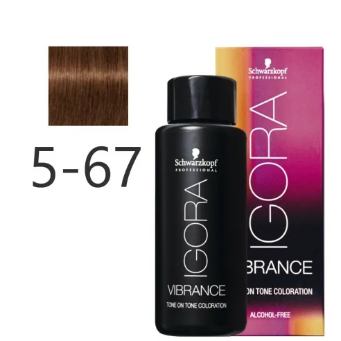 Schwarzkopf - Tonalizador Igora Vibrance 5-67 Castaño Claro Chocolate Cobrizo 60 ml