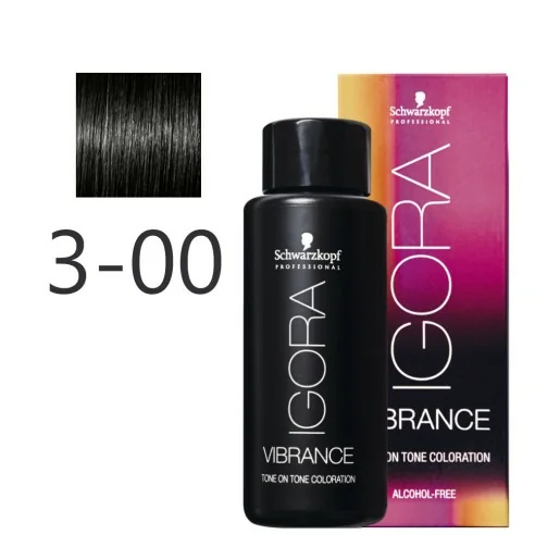 Schwarzkopf - Igora Vibrance 3-00 Intense Natural Dark Chestnut 60 ml