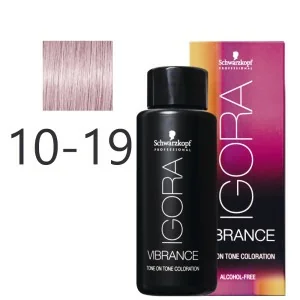 Schwarzkopf - Tonalizador Igora Vibrance 10-19 Matizador Suave Ceniza Violeta 60 ml Schwarzkopf - Tonalizador Igora Vibrance 10-19 Matizador Suave Ceniza Violeta 60 ml