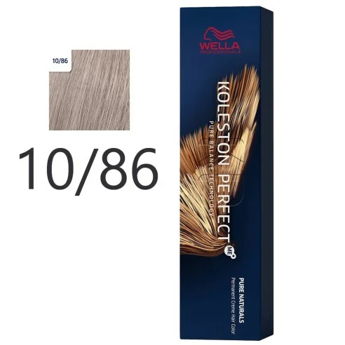 Wella - Crema Permanente Koleston PerfectMe+ 10/86 Rubio Platino Perla Violeta 60 ml