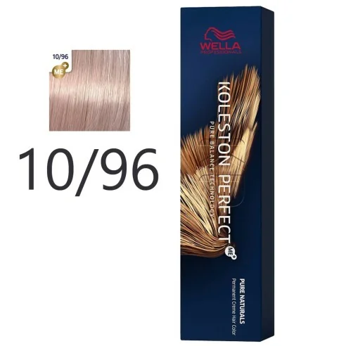 Wella - Crema Permanente Koleston PerfectMe+ 10/96 Rubio Platino Cendre Violeta 60 ml