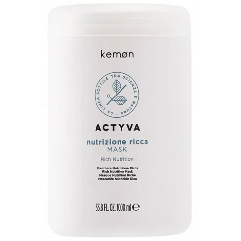 Kemon Actyva - Mascarilla Nutrizione Ricca 1000 ml