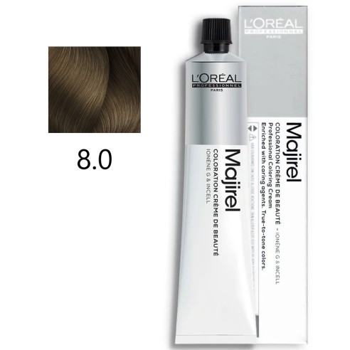 L'Oreal Professionnel - Coloración Permanente Majirel 8.0 Rubio Claro Profundo 50 ml