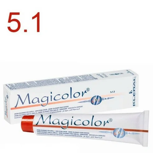 Kleral System - Tinte Magicolor 5.1 Castaño Claro Ceniza - 100 ml