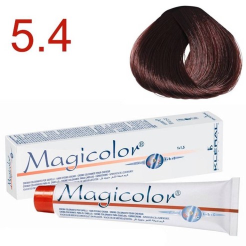 Kleral System - Tinte Magicolor 5.4 Castaño Claro Cobre - 100 ml