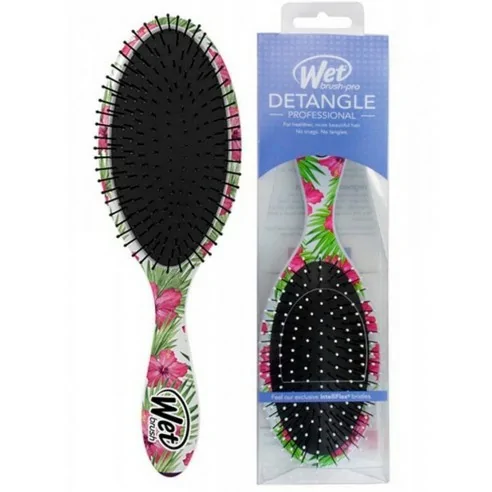 Wet Brush - Cepillo Ovalado Floral Pink