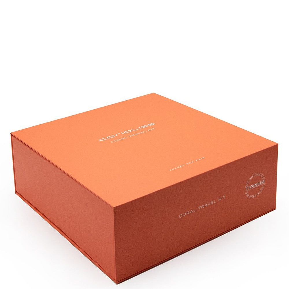 Corioliss - Coral Travel Kit | Kit de Viaje Plancha de Pelo + Secador