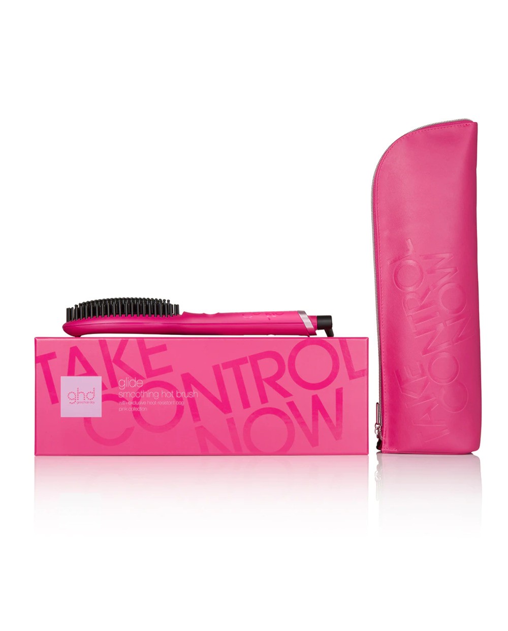 ghd - Cepillo Profesional Eléctrico Glide Orchid Pink Take Control Now Rosa Fucsia