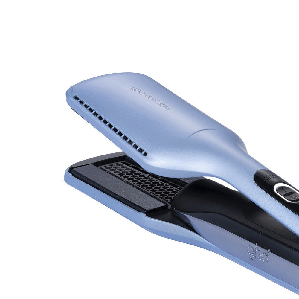 ghd - Duet Iced Luxe Edición Limitada Plancha de Pelo de Aire Caliente 2 en 1 Azul Hielo