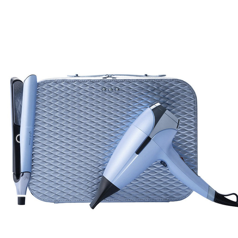 ghd - Set Deluxe Iced Luxe Edición Limitada Plancha de Pelo Chronos + Secador Helios