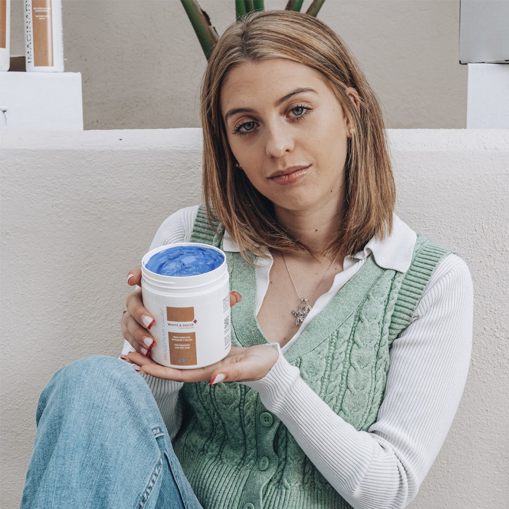 Imaginary Colors - Mascarilla White & Silver Mask 500 ml