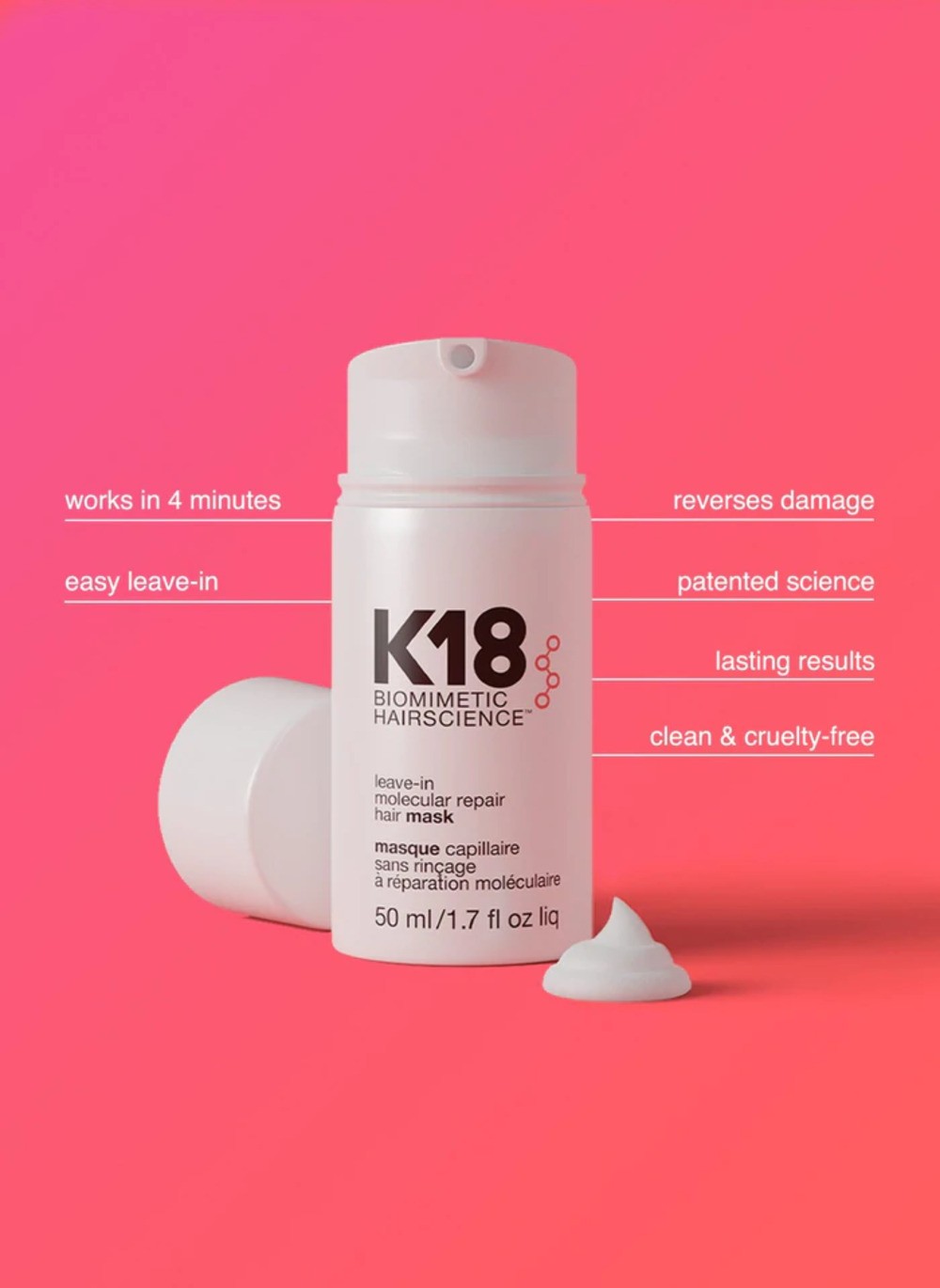 K18 - Leave-In Molecular Repair Hair Mask 50 ml