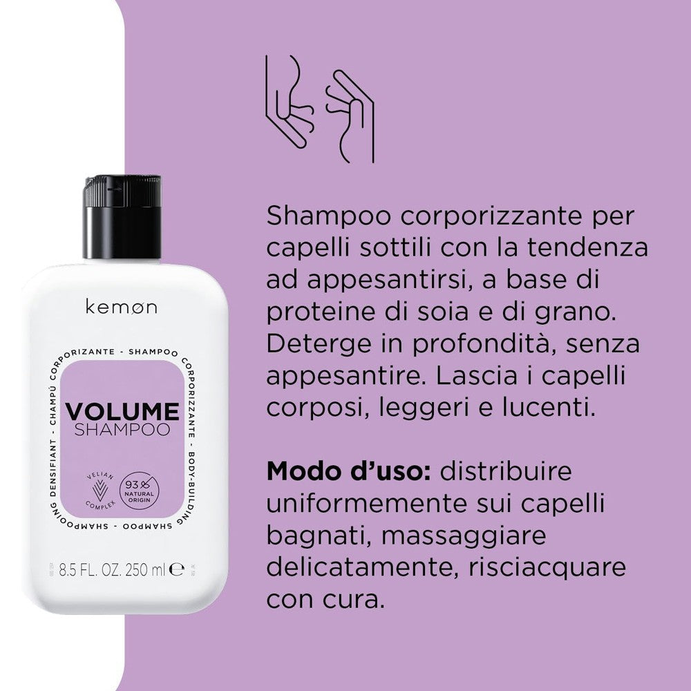 Kemon - Champú Corporizante Hair Care Volume 250 ml