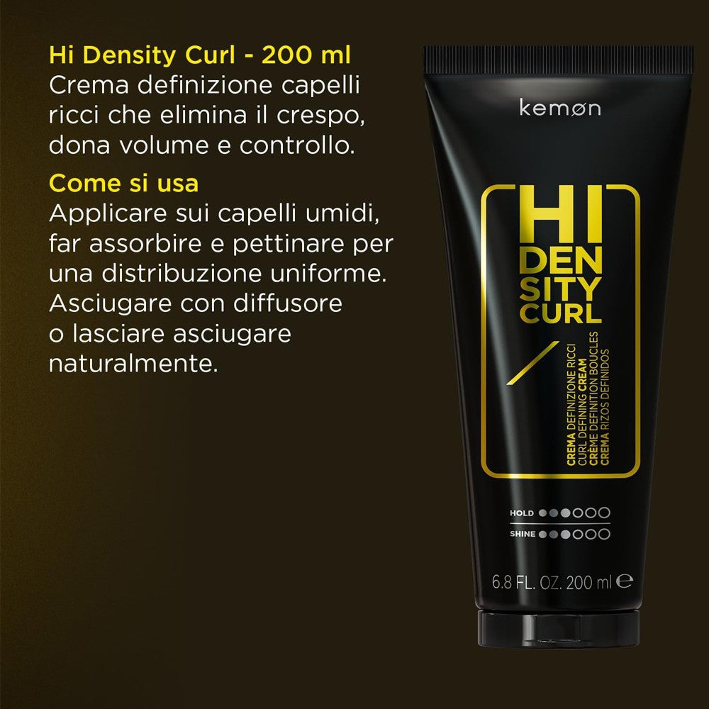Kemon - Crema Definición de Rizos Hair Style Hi Density Curl 200 ml
