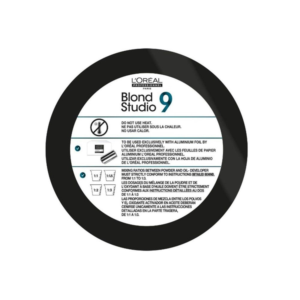 L'Oréal Professionnel - Decoloracion 9 Tonos Blond Studio Platinium Plus Multi-Técnicas 500 g