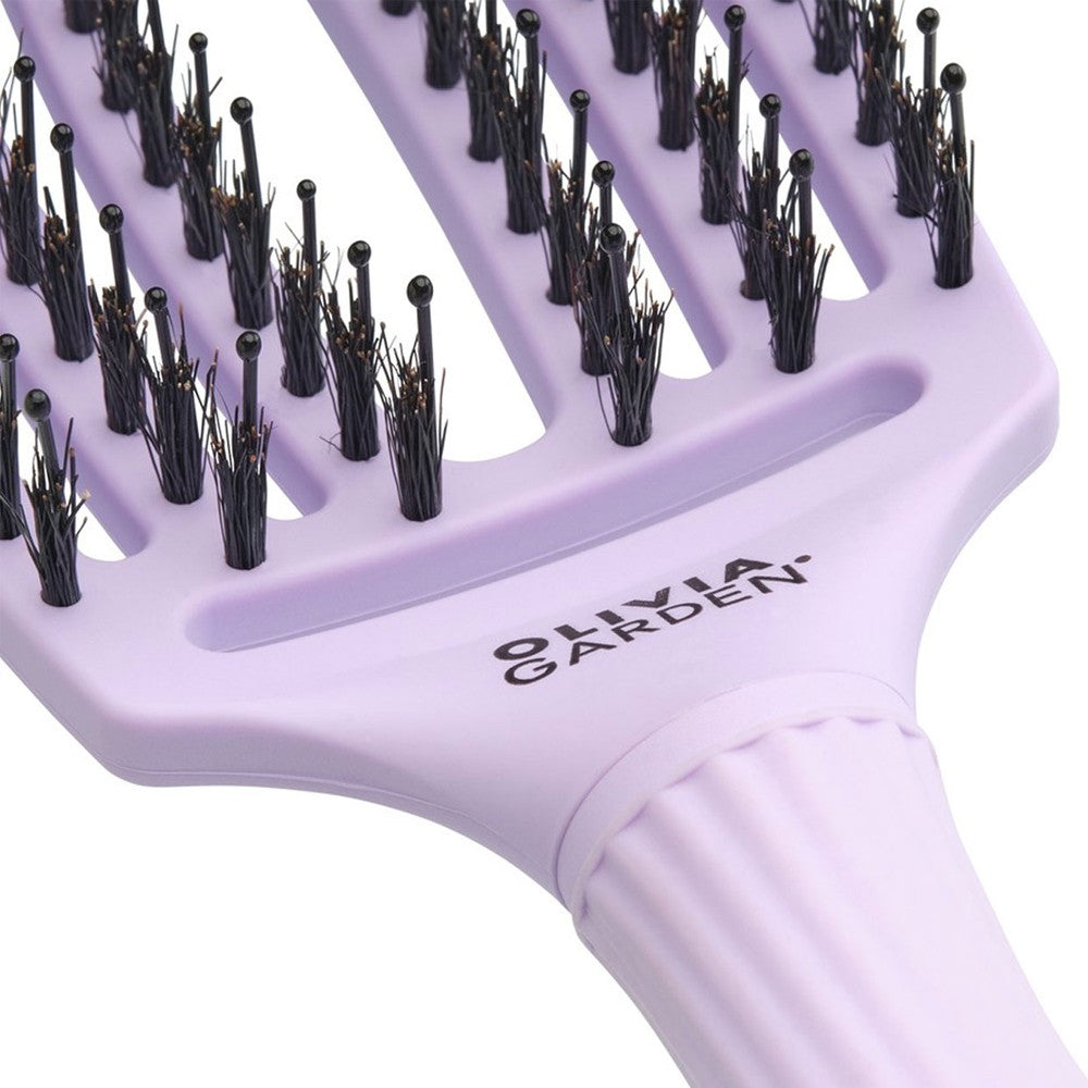 Olivia Garden - Cepillo Fingerbrush Combo Bloom Lavender Medium - 1 Unidad